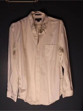 Lands' End Men's Classic White Button-Down Shirt